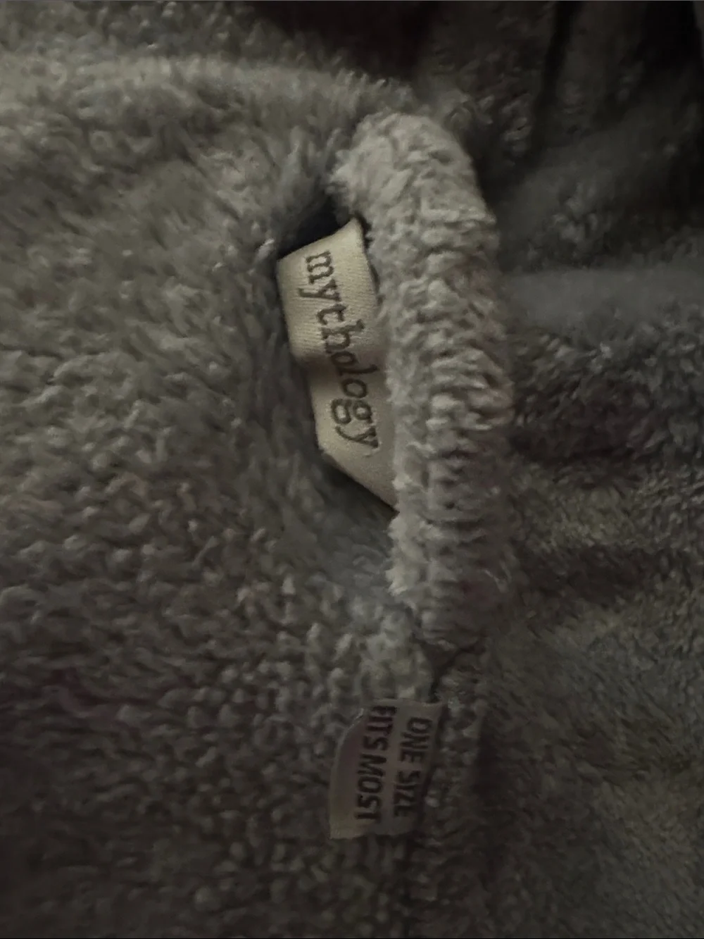 Men's Plush Shawl Collar Robe - Light Gray